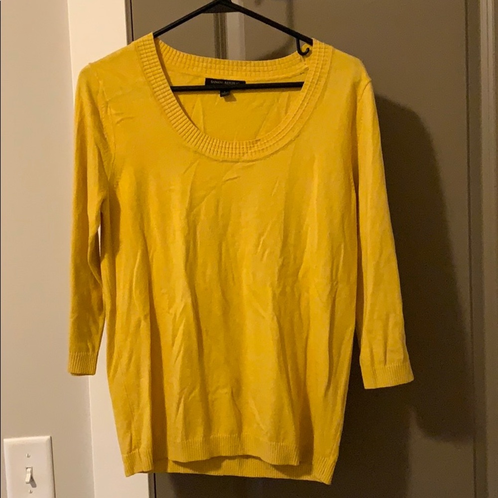 Deep yellow dress sweater